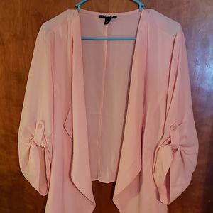 Torrid Pink Open-Front Blazer